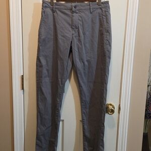 Birddogs Pants Mens 30x30 Gray Lined Stretch Chino Golf Travel Active Comfort